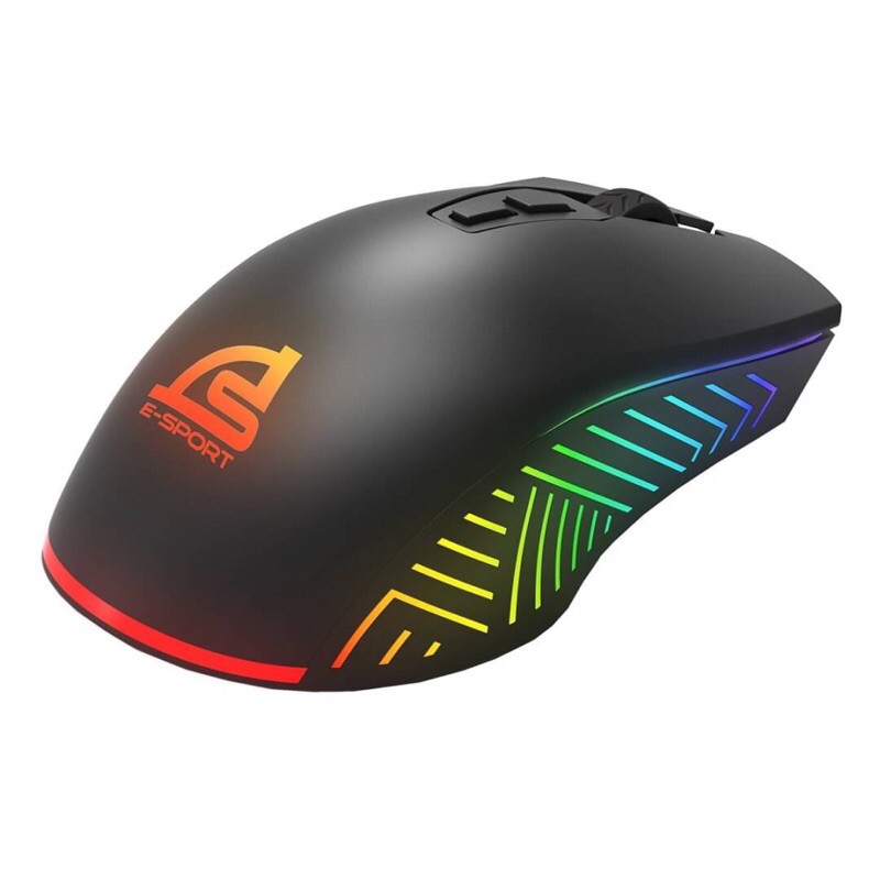 MOUSE SIGNO GAMINGเมาส์เกมมิ่ง ไฟ RGB 7 สี รุ่น  GM-951 สาย USB