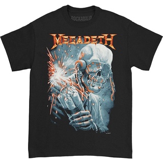 Yuanl5 [พร้อมส่ง] เสื้อยืดแขนสั้นลําลอง ผ้าฝ้าย 100% พิมพ์ลาย Megadeth Dynamite พลัสไซซ์ ของขวัญวันเกิด สําหรับผู้ชาย XS