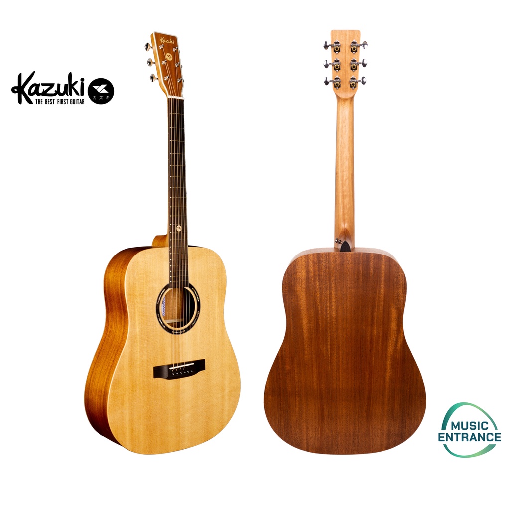 Kazuki รุ่น SOUL-D41 กีต้าร์ โปร่ง 41 นิ้ว ( สำหรับ มือใหม่ ฟรี ปิ๊ก กีตาร์ กระเป๋า กีต้า คาโป้ )