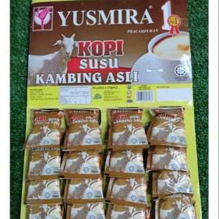 YUSMIRA KOPI นมแพะแบบผงพร้อมดื่ม เพื่อสุขภาพ