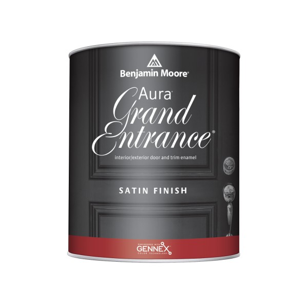 สีทาประตูเกรดพรีเมียม กึ่งเงา Aura Grand Entrance Satin (147) เบนจามินมอร์ Benjamin Moore 1/4 แกลลอน