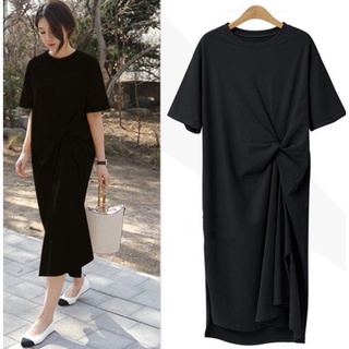 เดรสยาวผ้า Zara เดรสเกาหลี เดรส oversize ชุดคลุมท้อง เดรสคลุมท้อง