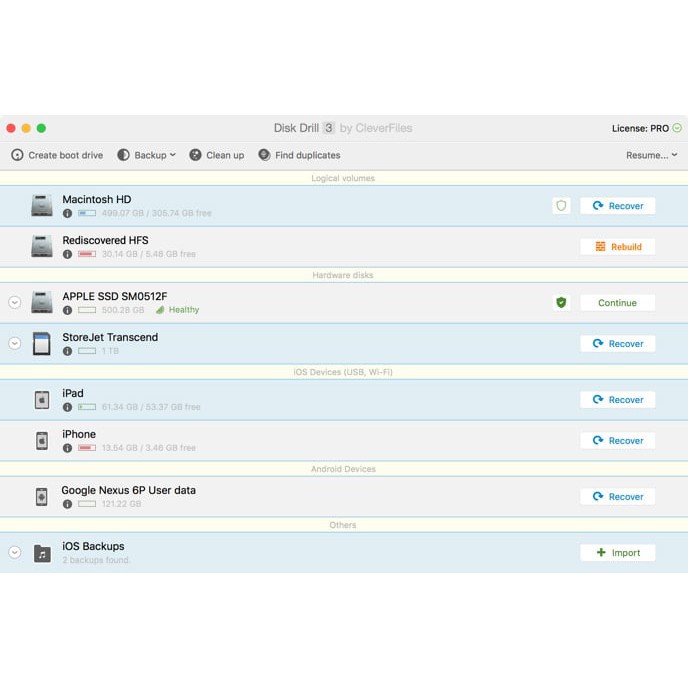 Disk Drill Professional โปรแกรม กู้ข้อมูล HDD/SSD