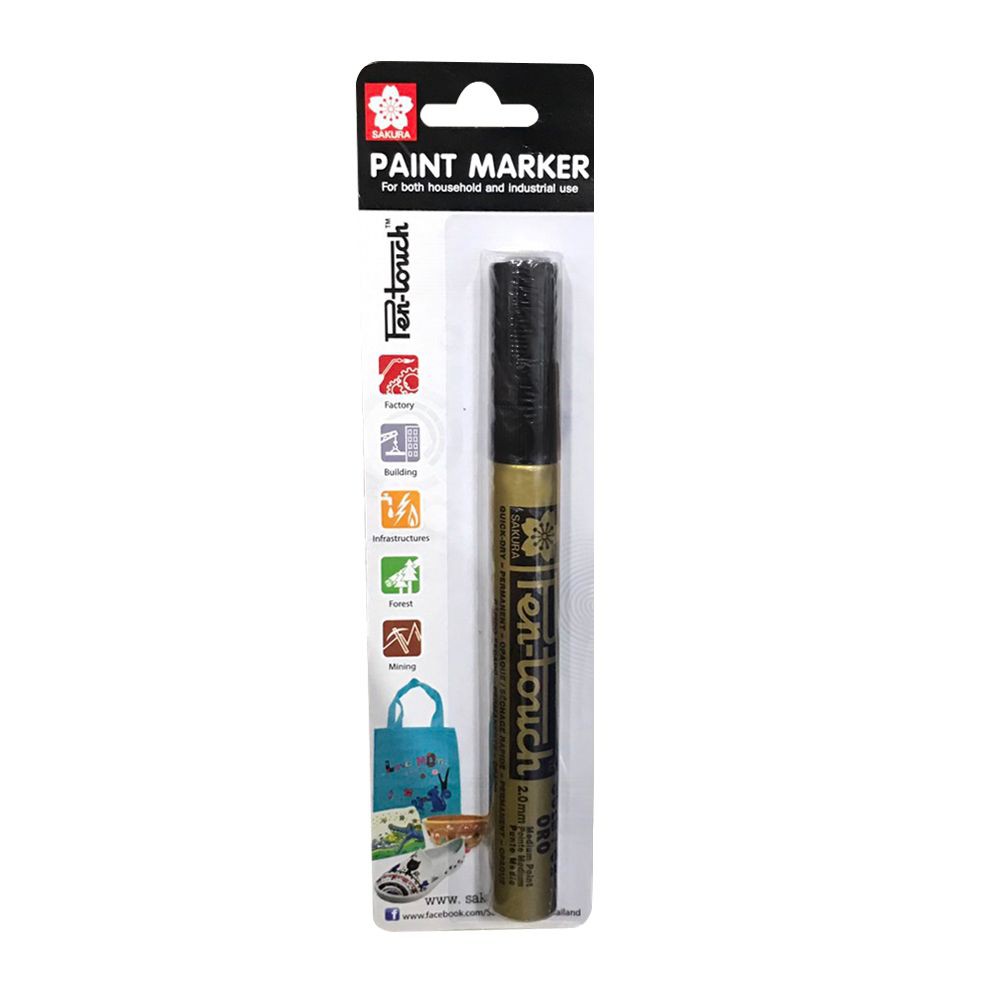 Marker Gold 2 MM ปากกาเพ้นท์ ขนาด 2 มม. สีทอง ปากกาและปากกาเคมี อุปกรณ์เครื่องเขียน ผลิตภัณฑ์และของใช้ภายในบ้าน Marker G