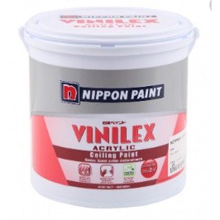 สีทาฝ้า นิปปอนวินิเล็กซ์ Nippon Vinilex Ceiling Paint มี 2 เฉดสี สีควันบุหรี่ #T999 สีขาว#T777