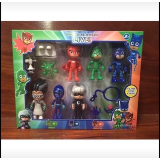 PJ masks boxset พีเจแมส โมเดล ฟิกเกอร์ 6 ตัว