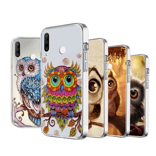 เคสใส แบบนิ่ม ลายนกฮูก WI-104 สําหรับ VIVO Y22s Y16 Y01 Y02 Y02S V25 V25E X80 Pro