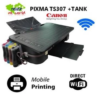 Printer Canon Pixma TS307 +Tank WIFI(พิมงานผ่านมือถือได้)