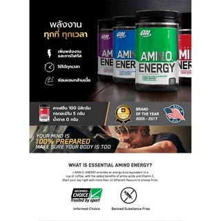 OPTIMUM NUTRITION AMINO ENERGY 30 Serving Pre-Workout