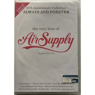 CD + Live Karaoke DVD ซีดีเพลง + ดีวีดี คาราโอเกะ Very Best Of Air Supply  30th Aniversary Collection ลิขสิทธิ์ ซีล