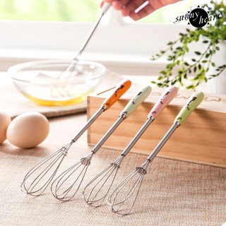 SUN Stainless Steel Egg Beater Manual Mixer Cream Stirrer Blender Gadget