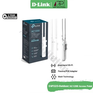 TP-LINK Access Point Outdoor AC1200 อุปกรณ์กระจายสัญญาณ รุ่นEAP225 Outdoor(ประกัน3ปี)