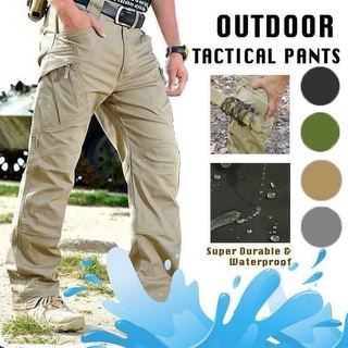 Outdoor Combat Tactical Army Sports กางเกงเดินป่า Slim Special Forces Military Cargo Pants Multi-pocket Pants