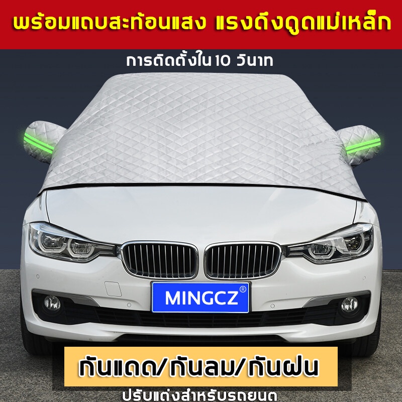 พร้อมส่ง ม่านบังแดดรถ ม่านบังแดดรถยนต์ ที่บังแดดรถยนต์ ใช้งานง่าย กันแดด กันน้ำ - รูปที่ 2