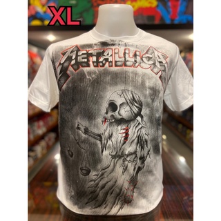 เสื้อวง Metallica แขนสั้น ผ้าคอตตอน100 %