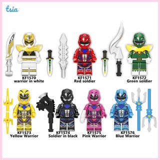 บล็อกตัวต่อฟิกเกอร์ G7 Power Rangers ขนาดเล็ก ของเล่นสําหรับเด็ก