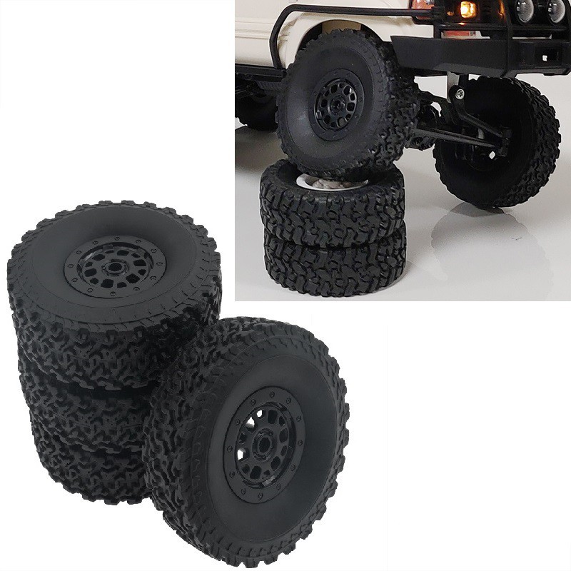 WPL LC80 CB05 C54 ยางดุมล้อฟองน้ําสําหรับ wpl C34 C24 C14 B16 B36 4WD รถกระบะยาง DIY อะไหล่อุปกรณ์เส