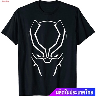 เสื้อยืดลำลอง Marvel Avengers Black Panther Big Face T-Shirt Mens Womens T-shirtsS-5XL