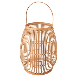 ตะเกียงเทียน ไม้ไผ่ทำมือ 36 ซม. โคมไฟ โคมไฟไม้ไผ่ HÖVISK Lantern for block candle handmade bamboo 36 cm