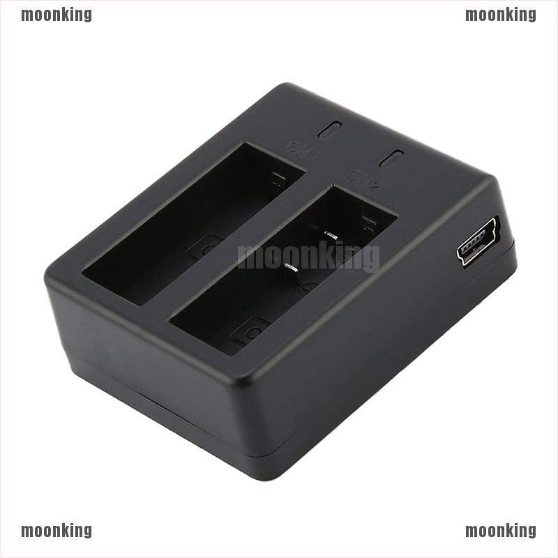 moonking 2 in 1 แท่นชาร์จแบตเตอรี่กล้องสําหรับ eken sjcam sj 4000