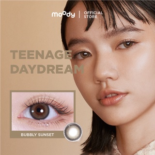 moody Daily Color คอนแทคเลนส์ Bubbly Sunset (0.00 และ -1 ถึง -8) - Teenage Daydream (กล่อง/10 คู่)