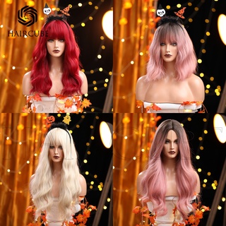 Haircube วิกผมคอสเพลย์ ไฟเบอร์เคมี อุณหภูมิสูง หลายสี สําหรับผู้หญิง