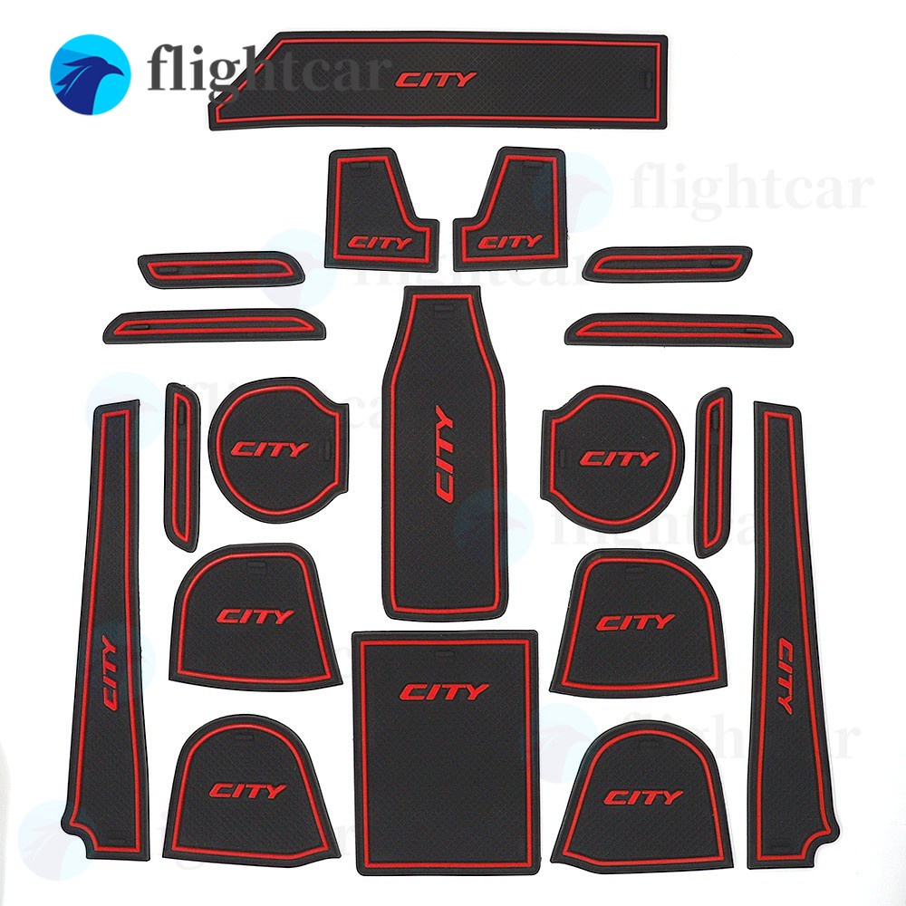 (FT)Honda Interior Slot Mat Storage Car Tank Mat Civic FC 2016-2018/Honda City 2008-2014/2015-2019