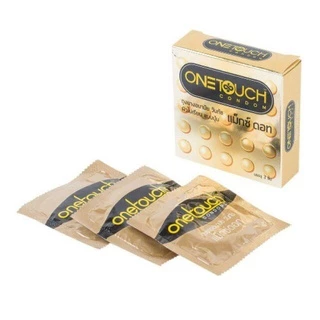 OneTouch วันทัช Maxx Dot ถุงยางอนามัย แบบมีปุ่มใหญ่ ผิวสัมผัสไม่เรียบ ขนาด 52 มม. เนื้อยางสีชมพู