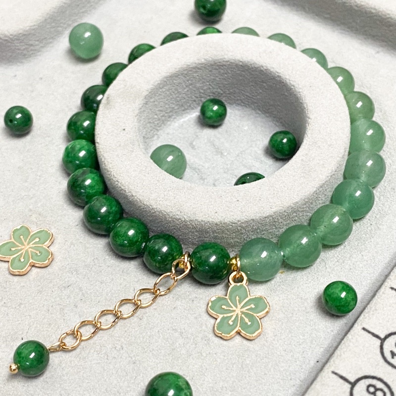 กำไลหินหยกจักรพรรดิ์ & Green Aventurine