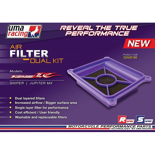 UMA RACING AIR FILTER LC135 V1 - V8 (ALL VISION)