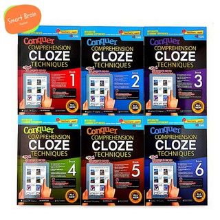 ส่งทุกวัน ตลุยโจทย์ข้อสอบแบบ CLOZE พร้อมเฉลย Conquer comprehension CLOZE Techniques book 1-6 จาก SAP ประเทศสิงค์โปร์