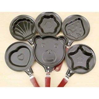 กระทะ กระทะทอดไข่ดาว กระทะทำแพนเค้ก วาฟเฟิล กะทะ กระทะไข่ Mini Frying Pan DKPN-0002