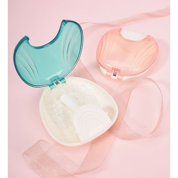 🔥กล่องใส่รีเทนเนอร์🔥 Retainer box แบบ กดเปิด กล่องเก็บรีเทรนเนอร์ กล่องเก็บของ กล่องใส่ฟันปลอม