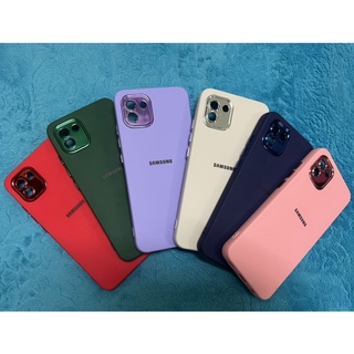 🏵🎗 New case Oppo F9 A54(4g) A77(5G) A57(4g) A57(5G) A16  คสกำมะหยี่ขอบกล้องโครเมี่ยม ด้านหลังโลโก้  สินค้ามีพร้อมส่ง 🏵✅