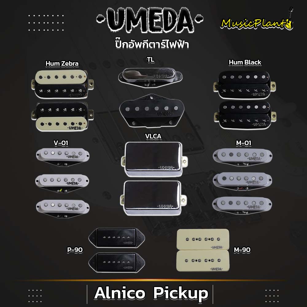 Umeda ปิ๊กอัพกีตาร์ไฟฟ้า Alnico 5 PickUp (Single Coil , Humbucking)