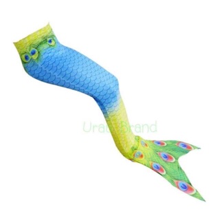 &lt; ส่งฟรี/พร้อมส่ง &gt; ชุดว่ายน้ำเด็ก ชุดเด็ก Mermaid Swiming หางนางเงือก  รุ่น หางนกยูง