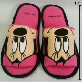 ลิขสิทธิ์แท้ รองเท้าอยู่บ้าน slipper ลาย Minnie mouse มินนี่เม้าส์ ขนาด 10 นิ้ว