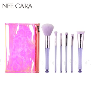 [Clearance] NEE CARA นีคาร่า แปรงแต่งหน้า เซ็ตแปรงแต่งหน้า 6 ชิ้น พร้อมกระเป๋าเก็บ N829 SET BRUSH 6 PIECE