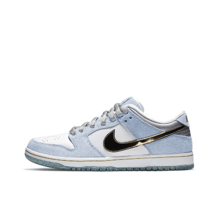 Sean Cliver x Nike SB Dunk Low Pro QS "Ho liday Special"White, blue, gold and Blue Valentine's Day frozen men and women