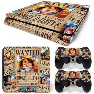 สติ๊กเกอร์สำหรับติดคอนโซลเกม PS 4 Slim-One Piece