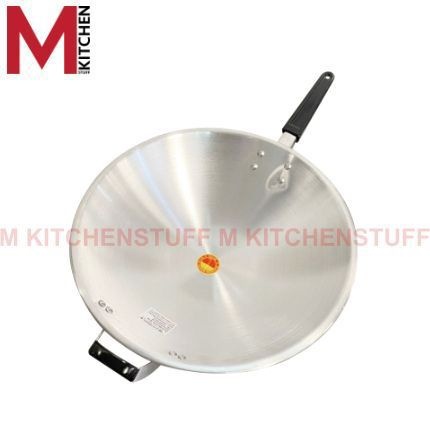 M KITCHEN UM33 กระทะ กะทะ กระทะด้าม กระทะอลูมิเนียม UM ตราร่ม ขนาด 34.5 ซม เบอร์ 33 (C5)