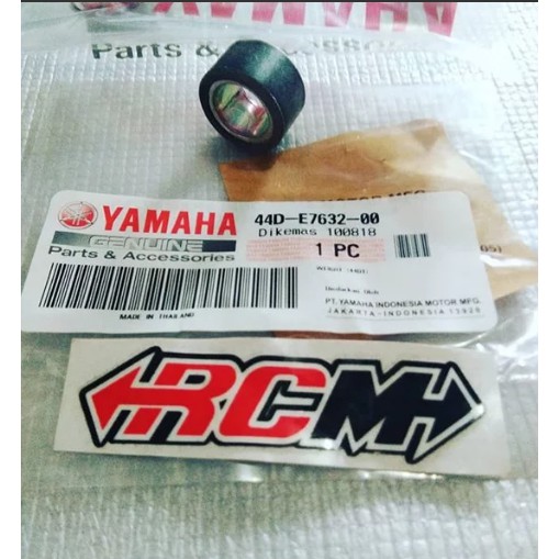 Weight Roller Xeon Xeon Rc 10 กรัมเหมาะสําหรับ Nmax Mio Z Mio M3 Original Yamaha 44D-E7632-00 ต่อชิ้