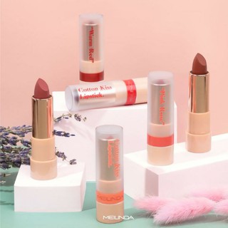 MC2064 COTTON KISS LIPSTICKลิปสติก เนื้อคัตตอล ติดทนนาน กันน้ำ สีสวย แมท  มีให้เลือก 6 เฉด