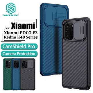 Nillkin Camshield Pro เคส สำหรับ Xiaomi POCO F3 Redmi K40 Pro+ หรูหรา PC ยาก เคสโทรศัพท์ พร้อมระบบกันสไลด์กล้องฝาหลังกันกระแทก