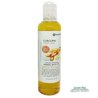 bynature สบู่เหลวอาบน้ำขมิ้นชัน ,Free paraben no sls,no sles250ml.  natural100%