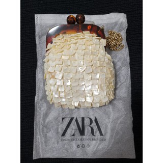 กระเป๋าสะพาย ZARA เปลือกหอยมุก