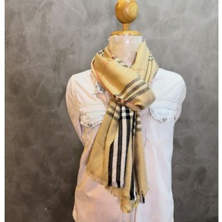 ผ้าคลุมไหล่​ ผ้าพันคอBurberry​ Scarf​ Full​ Set​ สไตส์​ผู้ดีอังกฤษ​  งานปัก​ งานป้าย​ เกรดไฮเอน