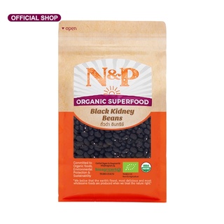 N&amp;P Organic ถั่วดำ ปริมาณ 1000 กรัม  N&amp;P Organic Black  Kidney  Beans 1000 g