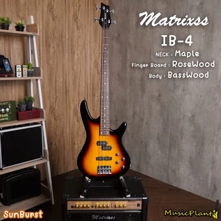 Matrixss Bass เบส เบสไฟฟ้า 4 สาย รุ่น IB-4 พร้อมอุปกรณ์