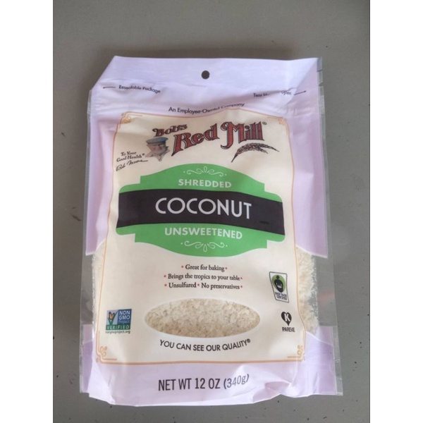 Bob's Red Mill Coconut Shredded มะพร้าวบดหยาบ ไม่หวาน340g ราคาพิเศษ